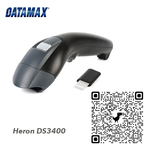 Máy quét mã vạch 2D QR Bluetooth Datamax Heron DS3400 - Thiết Bị Mã Vạch Nam Bình Xương - Công Ty TNHH Nam Bình Xương